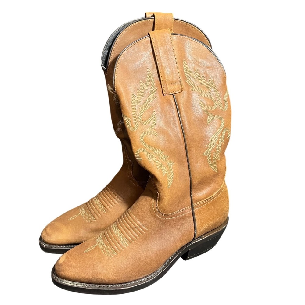 Masterson Boot Company Men's Cowboy Leather Western Boots Rodeo Work Shoes Sz 9